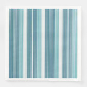 Aquamarin Pinstripe Christmas Pattern#28 ID1009 Serviette (Vorderseite)