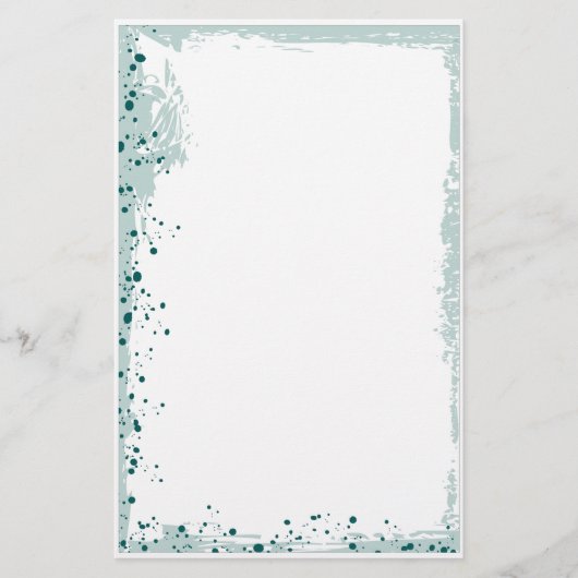 aquamarin platsch briefpapier (Vorderseite)