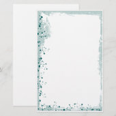 aquamarin platsch briefpapier (Vorne/Hinten)