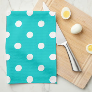 Aquamarin Polka Dot Küchentuch