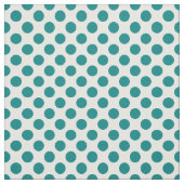 Aquamarin Polka Dot Stoff (Muster)