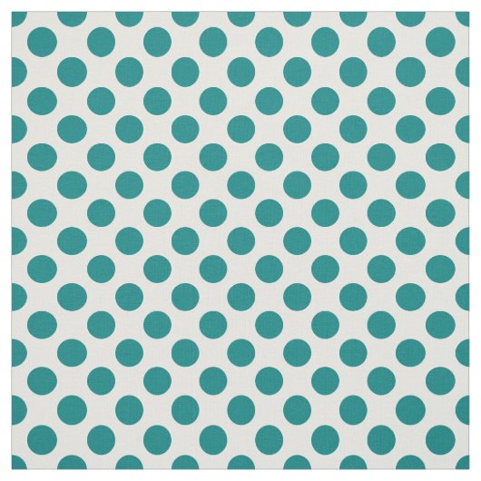 Aquamarin Polka Dot Stoff (Muster)