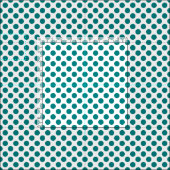 Aquamarin Polka Dot Stoff (Kachel)
