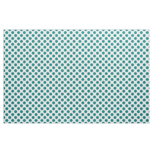Aquamarin Polka Dot Stoff (Fat Quarter (45,7 x 55,9 cm))