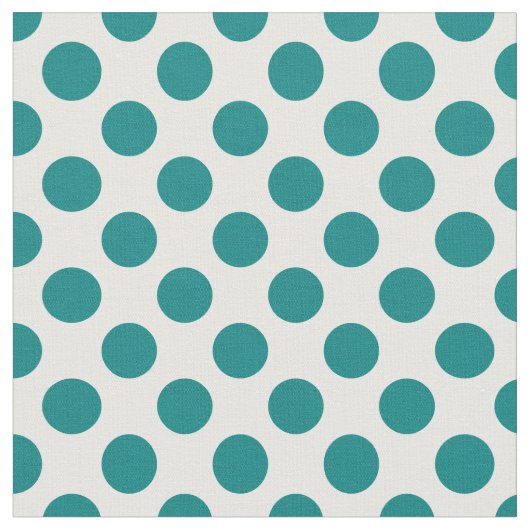 Aquamarin Polka Dot Stoff (Nahaufnahme)