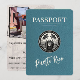 Aquamarin Puerto Rico Passport Save The Date