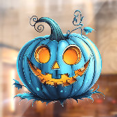 Aquamarin Pumpkin Fensteraufkleber (Blatt 2)