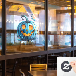 Aquamarin Pumpkin Fensteraufkleber