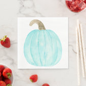 Aquamarin Pumpkin Paper Napkins Serviette (Beispiel)
