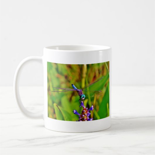 Aquamarin Rainbow Dragonfly Kaffeetasse (Links)