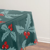 Aquamarin Red Holy und Berries Weihnachtsdesign Tischdecke (Beispiel)