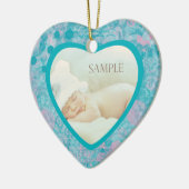 Aquamarin rosa Abstrakte Kunstfoto Vorlage Keramikornament (Links)