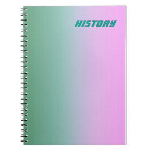 Aquamarin rosa Betreff/Name-Notebook Notizblock