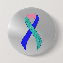 Aquamarin/rosa/blaue Multifunktionsleisten-Unterst Button