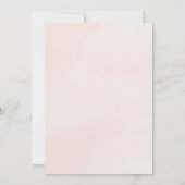 Aquamarin rosa Elegante Hochzeit im Wasser Einladung (Rückseite)