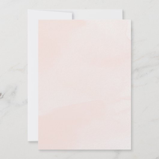 Aquamarin rosa Elegante Hochzeit im Wasser Einladung (Rückseite)