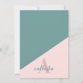 Aquamarin rosa Funkelnd Glitzer Dress Debutante Da Einladung (Rückseite)