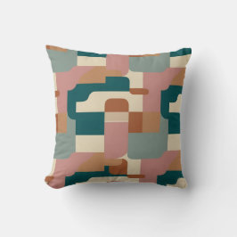 Aquamarin, rosa, orange, creme und creme aus dem z kissen