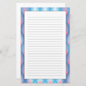 Aquamarin-rosa-Petrischale Briefpapier (Vorne/Hinten)