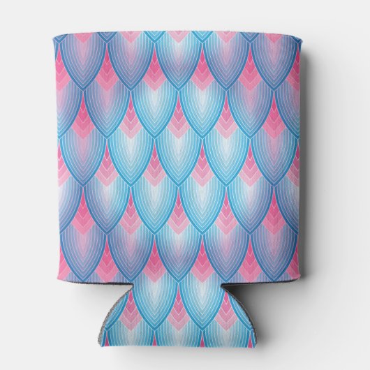 Aquamarin-rosa-Petrischale Dosenkühler (Rückseite)