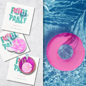 Aquamarin rosa Pool Party Splash Serviette