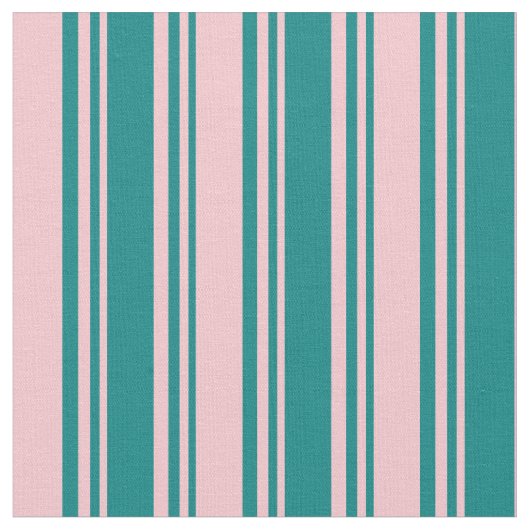 Aquamarin-rosa Streifenmuster Stoff (Nahaufnahme)