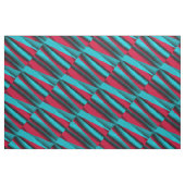 Aquamarin-rot Abstrakt Stoff (Fat Quarter (45,7 x 55,9 cm))