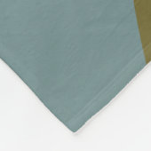 Aquamarin Sage Earth Tones Personalisierter Abstra Fleecedecke (Ecke)