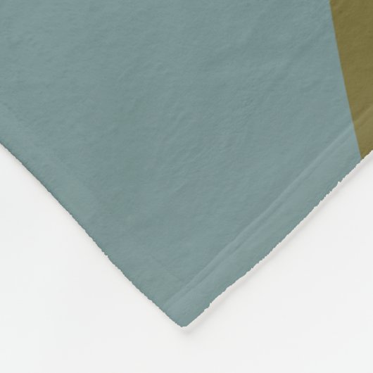 Aquamarin Sage Earth Tones Personalisierter Abstra Fleecedecke (Ecke)