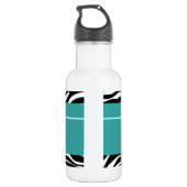 Aquamarin Sassy Star Zebra Edelstahlflasche (Rückseite)