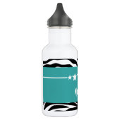 Aquamarin Sassy Star Zebra Trinkflasche (Links)