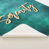 Aquamarin Serenity Sherpa Blanket Sherpadecke (3/4)