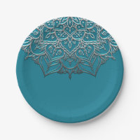 Aquamarin & Silver Mandala Elegantes Highlights