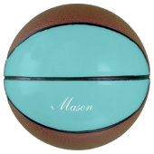 Aquamarin Sky Custom Basketball (Vorderseite)