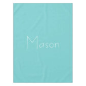Aquamarin Sky Personalisiert Tableclout Tischdecke (Vorderseite)