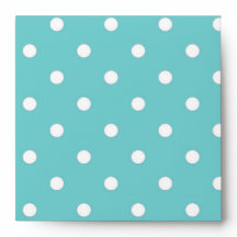 Aquamarin Sky Polka Dot Envelope