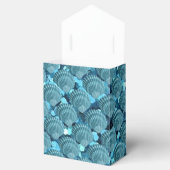 Aquamarin Sparkle Seashell Zent Fevor Box Geschenkschachtel (Geöffnet)