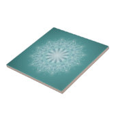 Aquamarin Star Mandala Fliese (Seite)