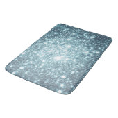 Aquamarin Stars Bath Mat Badematte (Schrägansicht)