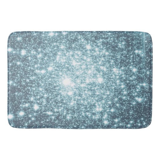 Aquamarin Stars Bath Mat Badematte (Vorderseite)