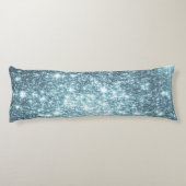 Aquamarin Stars Kissen (Rückseite)