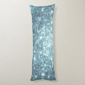 Aquamarin Stars Kissen (Rückseite (Vertikal))