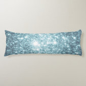 Aquamarin Stars Kissen (Vorderseite)