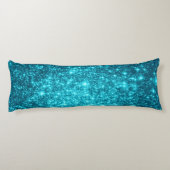 Aquamarin Stars Kissen (Rückseite)