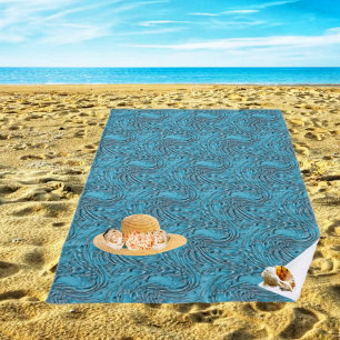 Aquamarin Strandtuch