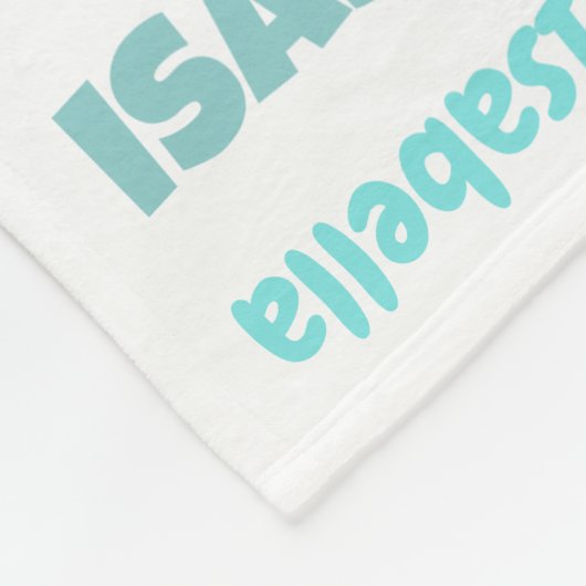 Aquamarin T Rex Dinosaur Fleece Blanket (Ecke)