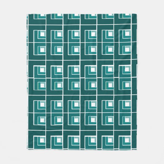 Aquamarin Topsy Turvy Fleecedecke (Vorderseite)