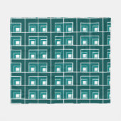Aquamarin Topsy Turvy Fleecedecke (Vorderseite (Horizontal))