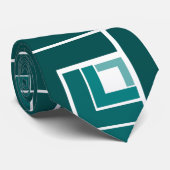 Aquamarin Topsy Turvy Krawatte (Gerollt)