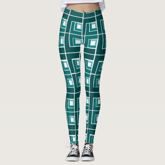 Aquamarin Topsy Turvy Leggings (Vorderseite)
